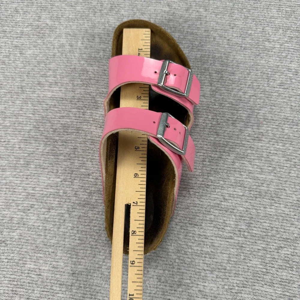 Birkenstock Arizona Pink Patent Leather Sandals Womens EU 34 US3-3.5